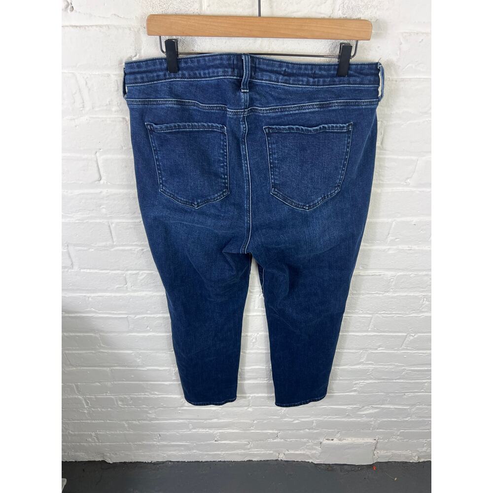 NYDJ Women's Mid Rise Sheri Slim Fit Skinny Jeans Dark Wash Blue Size 14W - Picture 9 of 12